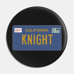 Knight Rider license plate Pin