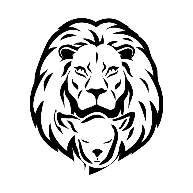 Lion and Lamb Lt by 3in1ClothingCo