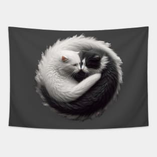 Cats Yin and Yang Tapestry