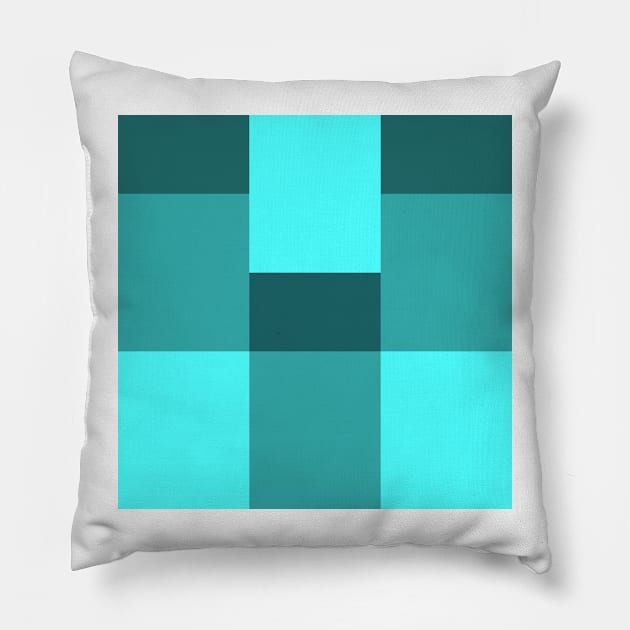 Blue summer abstract Pillow by chimmychupink