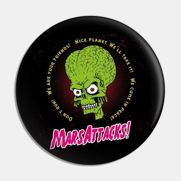 Mars Attacks! Pin by Bear Tees