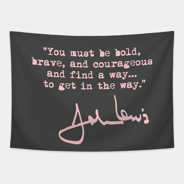 John Lewis - You must be bold... (pink) Tapestry by skittlemypony