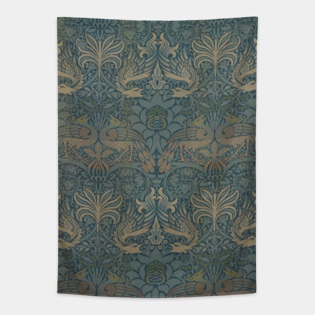 Peacock and Dragon by William Morris Tapestry by MasterpieceCafe