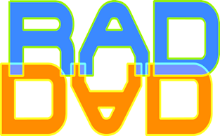 Rad Dad - Colorful Magnet