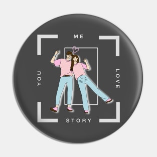 Our love story korean couple Pin