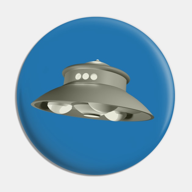 Flying Saucer Adamski UFO - Textless Version Pin by Out of Memory