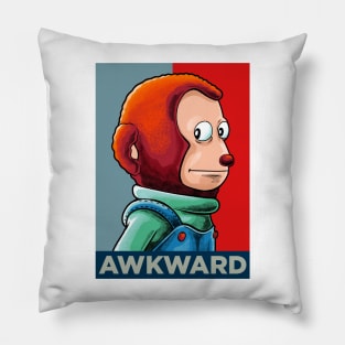 monkey puppet meme Pillow