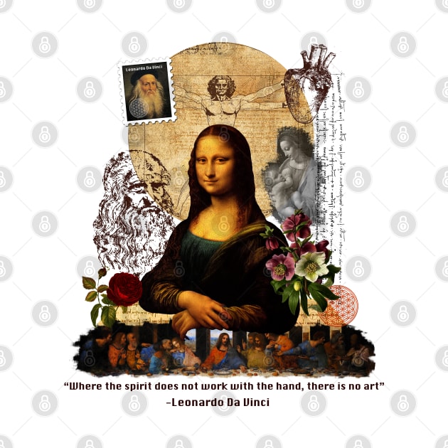 Da Vinci Collage - Monalisa - Art by Nirvanax Studio