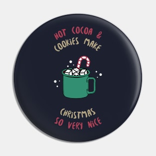 Christmas - Cocoa and Cookies Pin