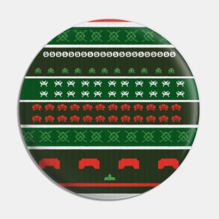 Xmas Invaders Pin