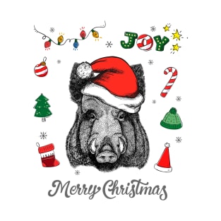 Merry Christmas Boar T-Shirt