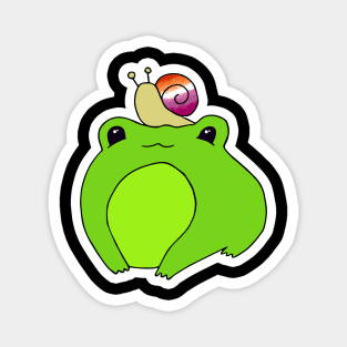 Lesbian pride frog Magnet