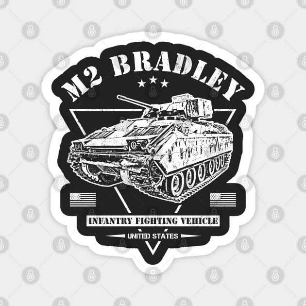 M2 Bradley Infantry Fighting Vehicle Magnet by Military Style Designs