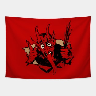 Vintage Krampus Tapestry