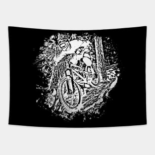 Downhill Rush (white) Tapestry