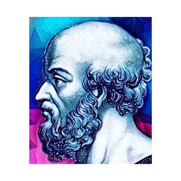 Eratosthenes of Cyrene Snowy Portrait | Eratosthenes of Cyrene Artwork 13 by JustLit