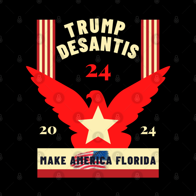 Trump DeSantis 2024 Make America Florida by TibA