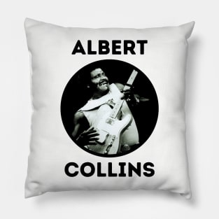 albert collins || blue Pillow