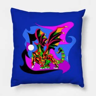 kaiju manticore ecopop monster arts Pillow