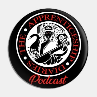 TAD Podcast Logo T-Shirt (White) Pin