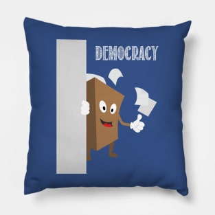 International Day of Democracy - human rights are taken care by democratic societies Pillow