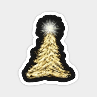 Gold ChristmasTree Magnet