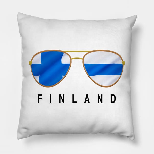 Finland Sunglasses, Finland Flag, Finland gift , Finns , Finnish Pillow by JayD World