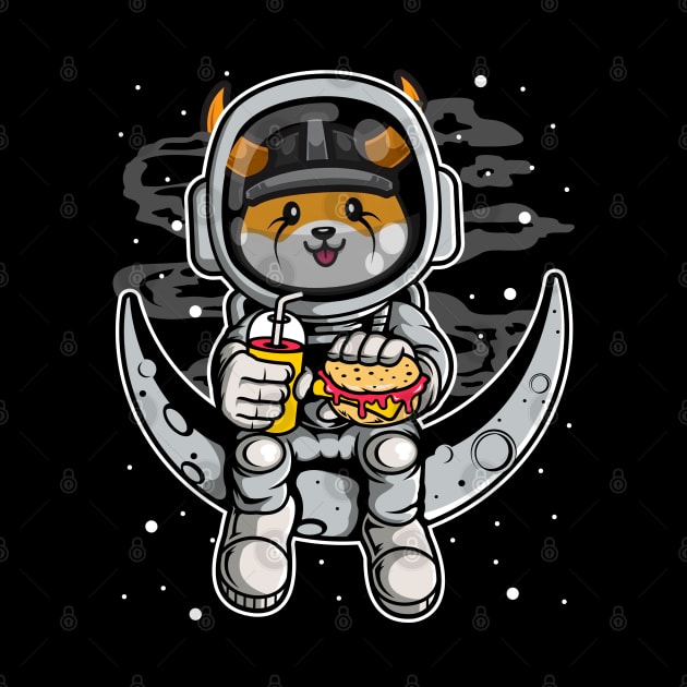 Astronaut Fastfood Floki Inu Coin Floki Army To The Moon Crypto Token Cryptocurrency Wallet Birthday Gift For Men Women Kids by Thingking About