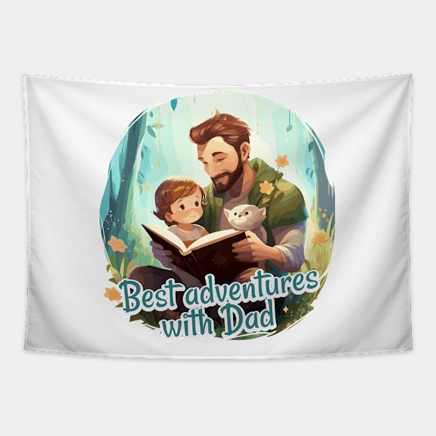 Best adventures with Dad Tapestry by JessCrafts