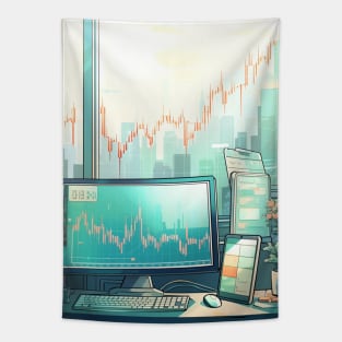 Day trading in wall street Tapestry