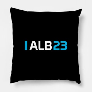 ALB 23 Design- White Text. Pillow