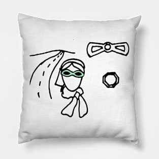 Driving Lady Pillow