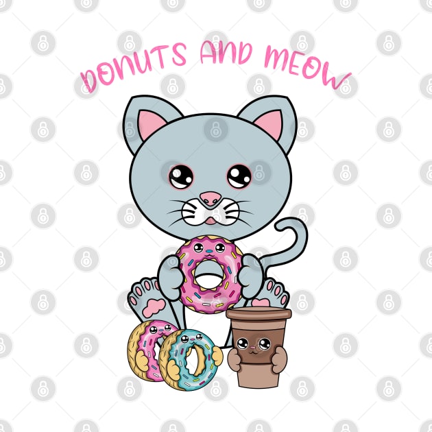 All I Need is donuts and cats, donuts and cats by JS ARTE