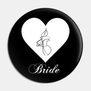 Bride and Groom. Bridal Shower. Wedding Party Pin