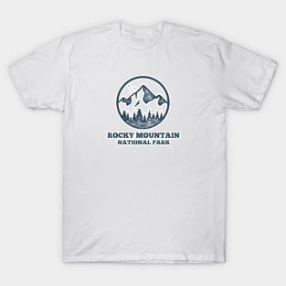 Vintage T-Shirt 90s Rocky Mountain National Park Staff Shirt Small