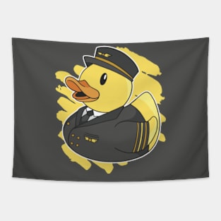 Cute Pilot Rubber Ducky Bath Toy Squeaky Duck Tapestry