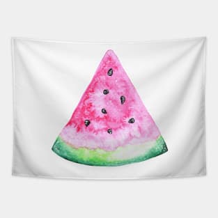 Pink Watercolor Watermelon Slice Tapestry