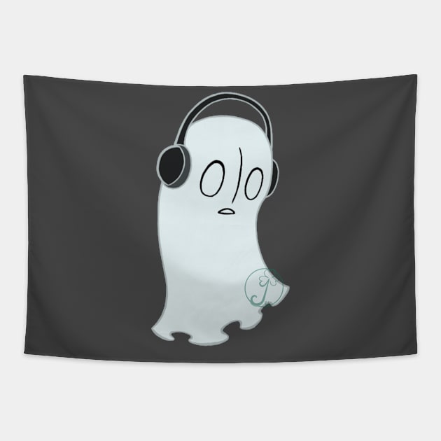 Napstablook Tapestry by JuditangeloZK