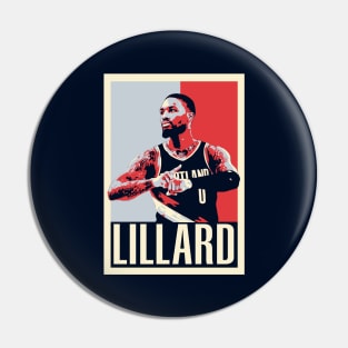 Damian Lillard Pop Art Style Pin