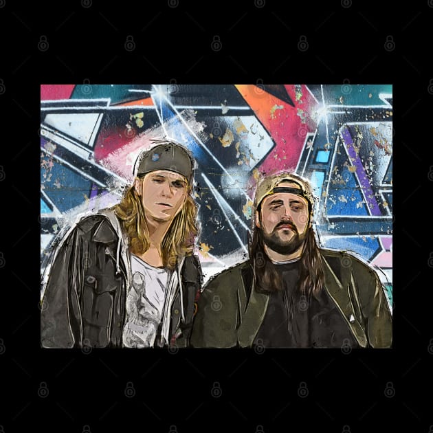 jay and silent bob pop art by PrintstaBee