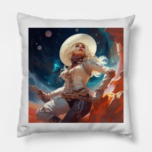 Space Cowgirl 4 Pillow