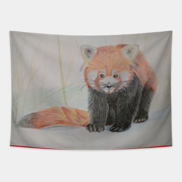 Red Panda Tapestry by An.D.L.