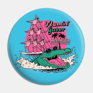 Flamin' Gator Water Ski Club Pin