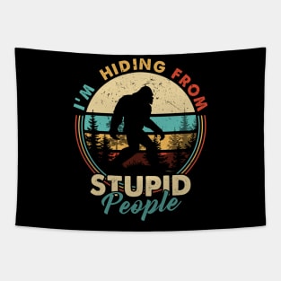 I'm hiding from stupid people Tapestry