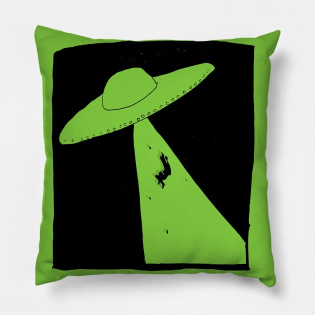 Alien Abduction Pillow by AlexTal