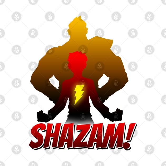 Shazam Gradient Silhouette by edbertguinto