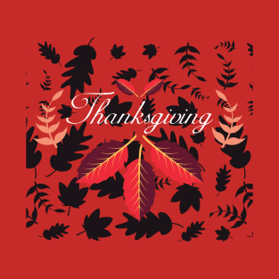 rain of leaves for thanksgiving T-Shirt