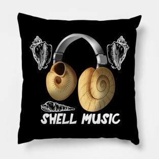 seashell music collector Pillow