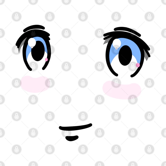 Cute Manga Face by EnvelopeStudio