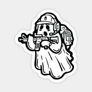 Ghost Recon black and white parody cartoon illustration Magnet